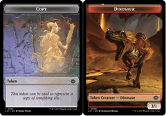 Copy (0001) // Dinosaur (0009) Double-Sided Token - Foil